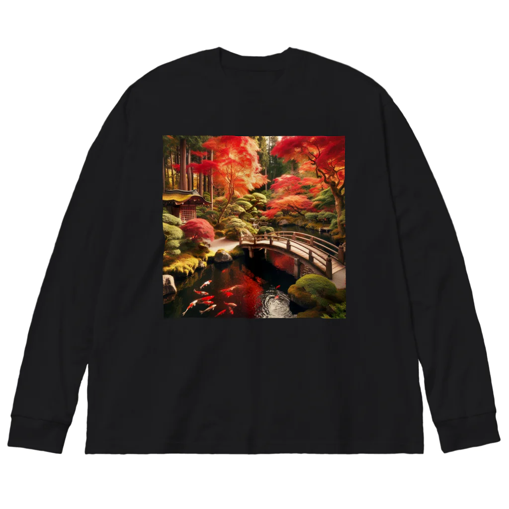 有栖の日本庭園1 Big Long Sleeve T-Shirt