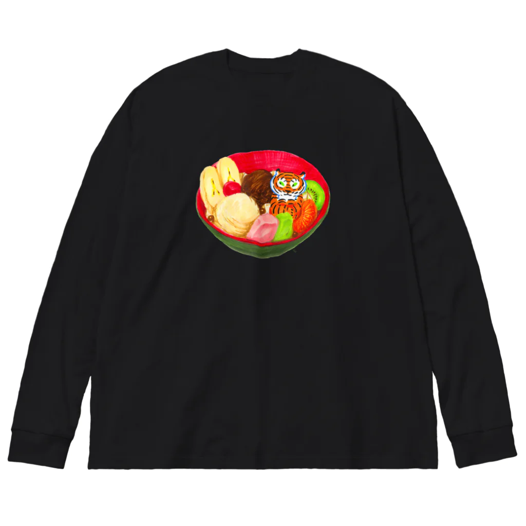 segasworksのクリームあんみつとトラちゃん Big Long Sleeve T-Shirt