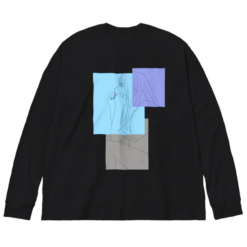 おいだきしよう屋の憂鬱少女 Big Long Sleeve T-Shirt