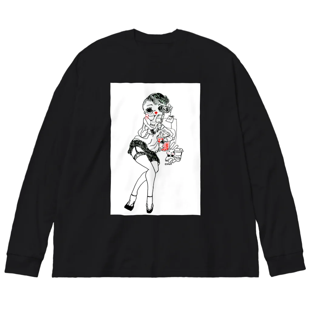 Ｍa9's shopのkiss day Big Long Sleeve T-Shirt