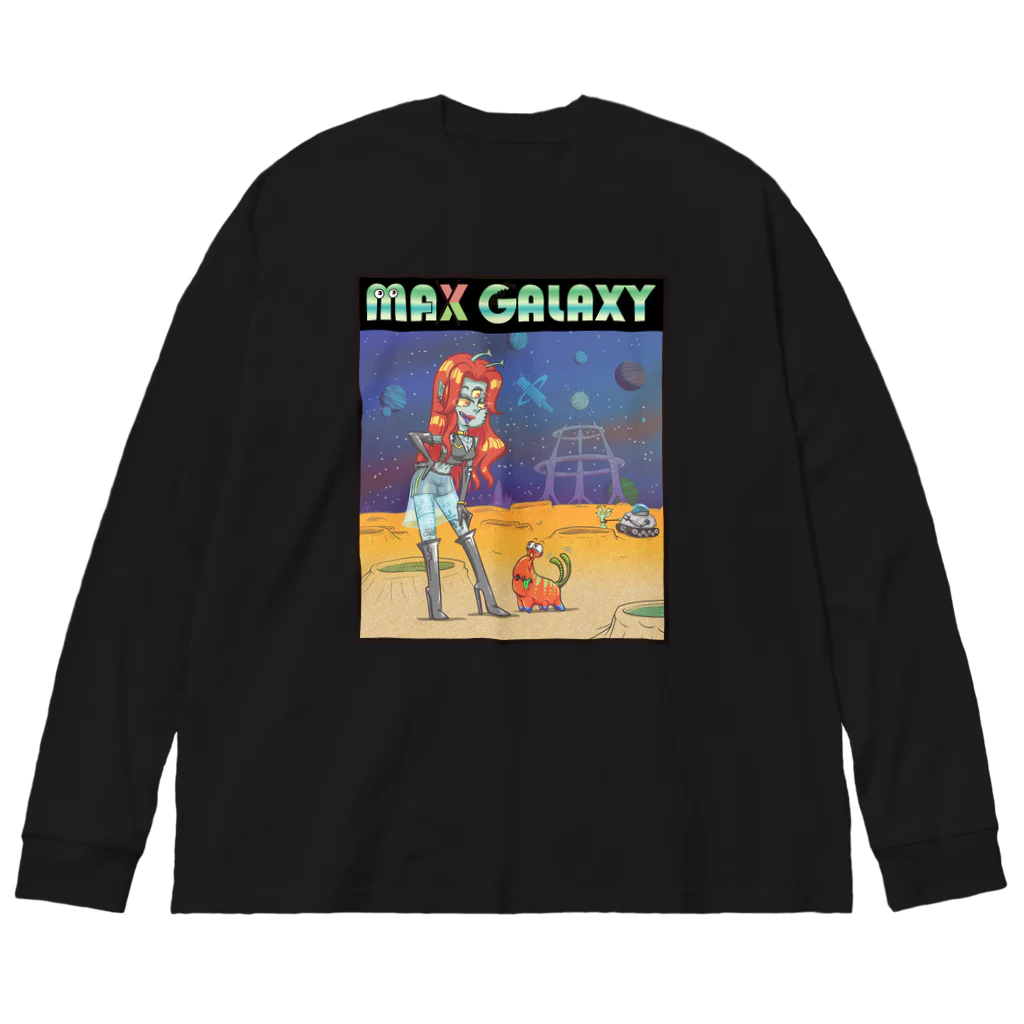 nidan-illustrationのMAX GALAXY Big Long Sleeve T-Shirt