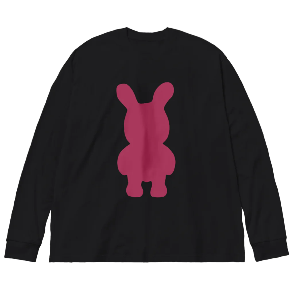 ピンクうさぎのたぶんセーフ Big Long Sleeve T-Shirt