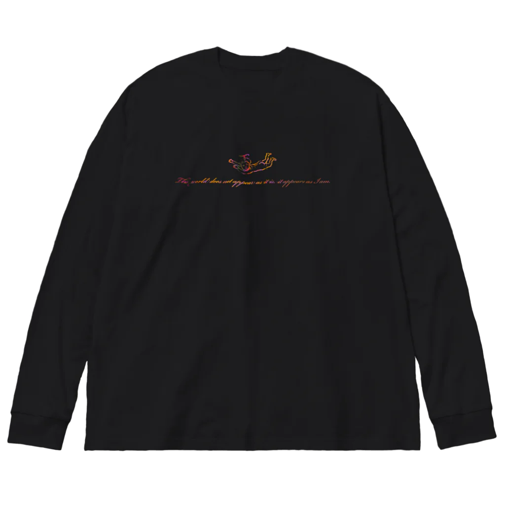 Kazumichi Otsubo's Souvenir departmentのAngel message ~ The world... Big Long Sleeve T-Shirt