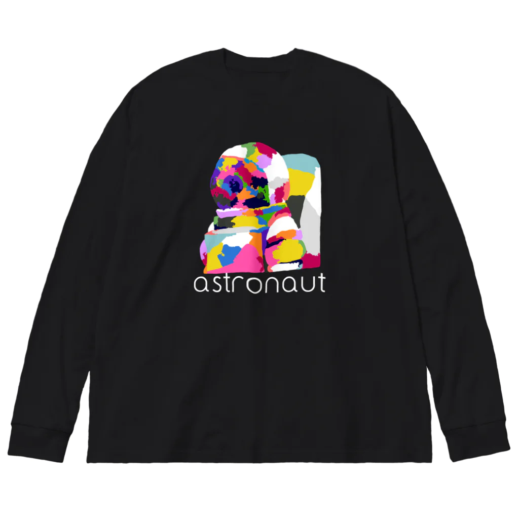 meiroのカラフルな宇宙飛行士 Big Long Sleeve T-Shirt