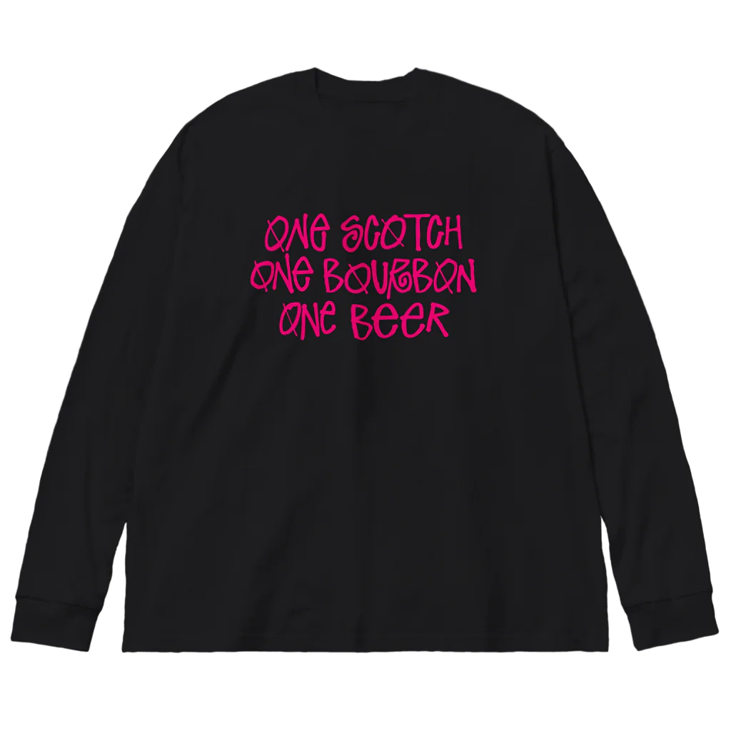 stereovisionのOne Scotch, One Bourbon, One Beer ビッグシルエットロングスリーブTシャツ