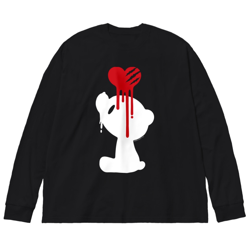 CHAX COLONY imaginariの【各20点限定】いたずらぐまのグル〜ミ〜(17/white) Big Long Sleeve T-Shirt