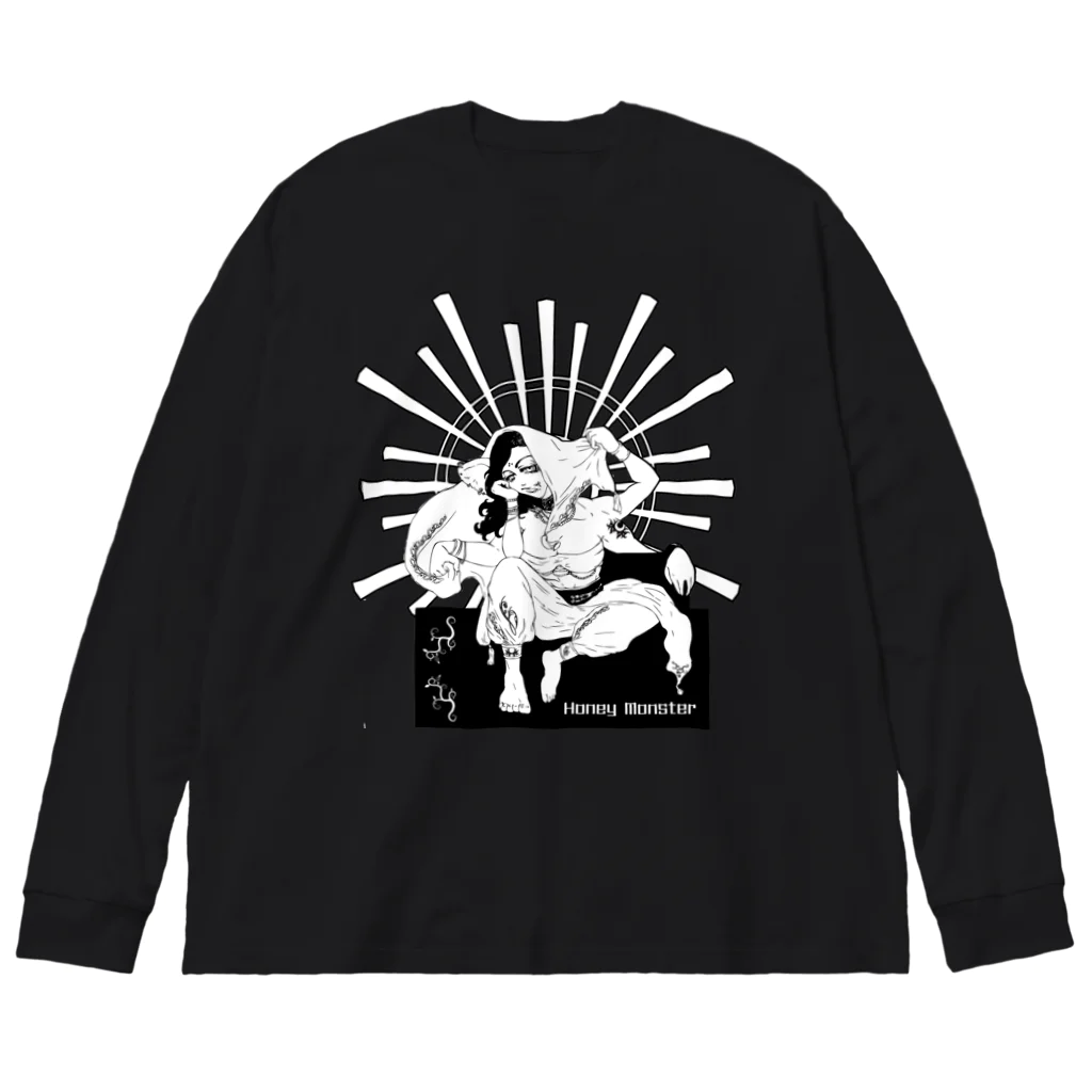 HoneyMonsterのお願い！ガネーシャ様 Big Long Sleeve T-Shirt