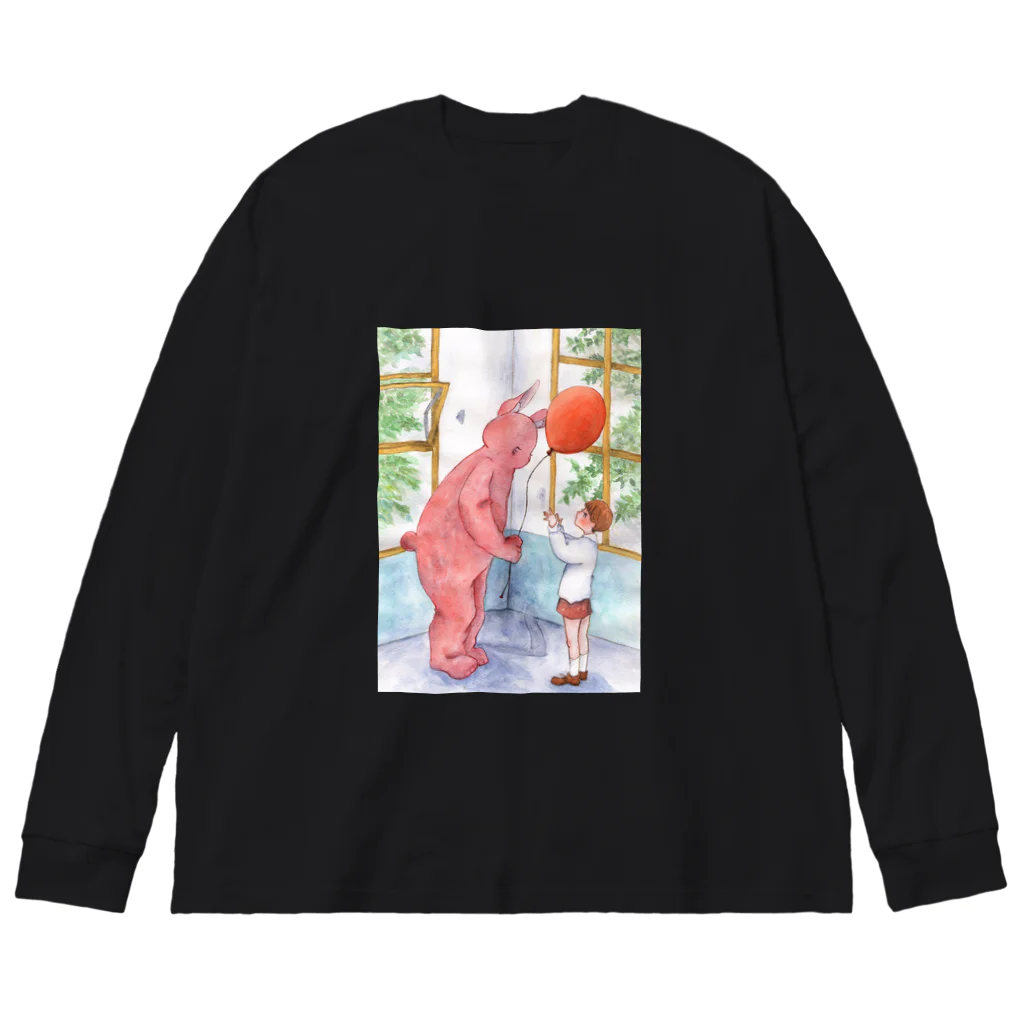 星野 夜のうさぎの皮を被った悪魔と少年 Big Long Sleeve T-Shirt