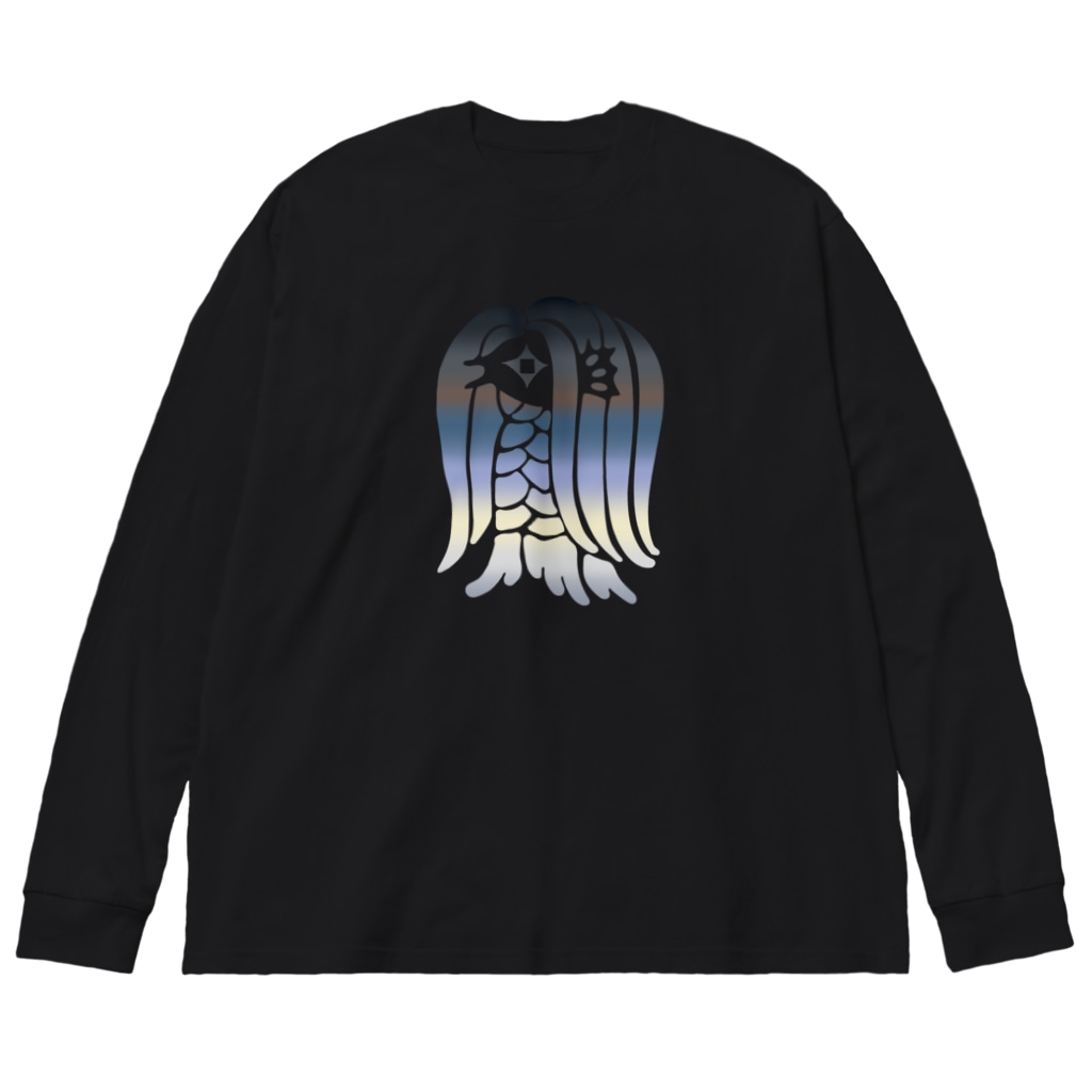 ツバメ堂のアマビエ様<メタリック> Big Long Sleeve T-Shirt