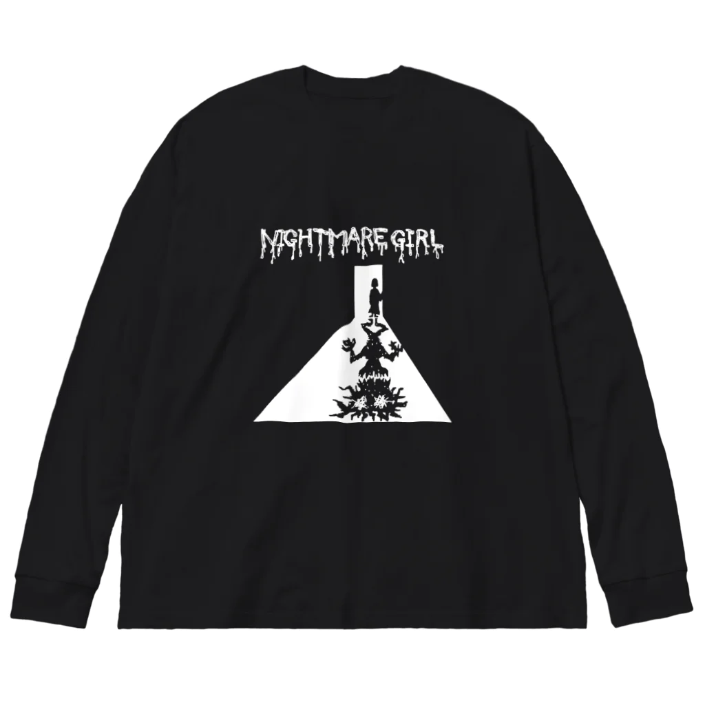 オニシン百貨店のNIGHTMARE GIRL DK ビッグシルエットロングスリーブTシャツ