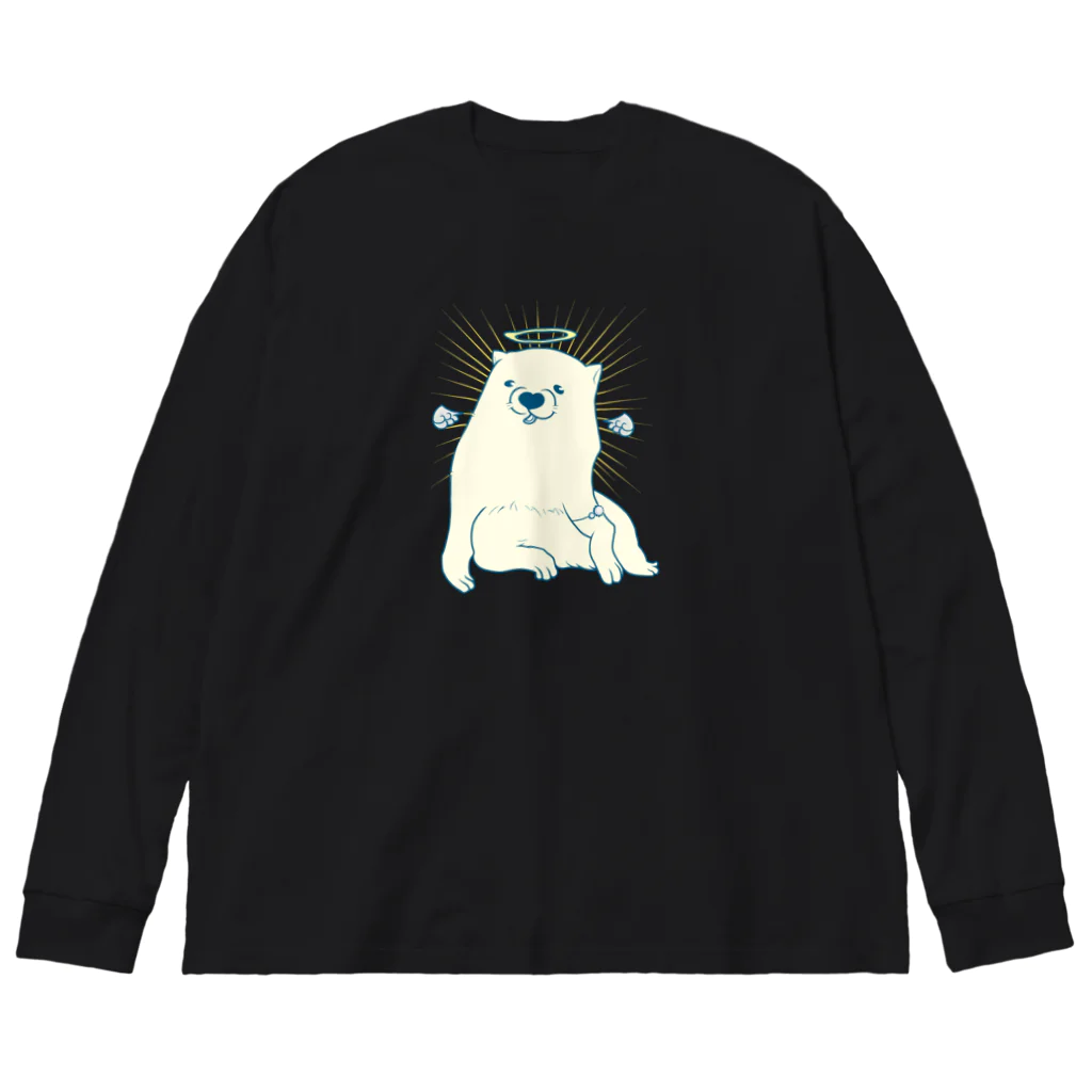 mugioのあの犬/Sourire d’ange ビッグシルエットロングスリーブTシャツ