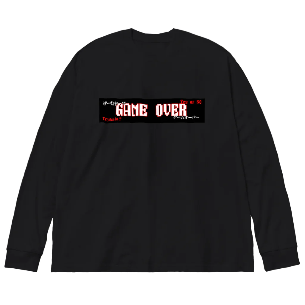 妖怪ちゃんのGAME OVER ビッグシルエットロングスリーブTシャツ