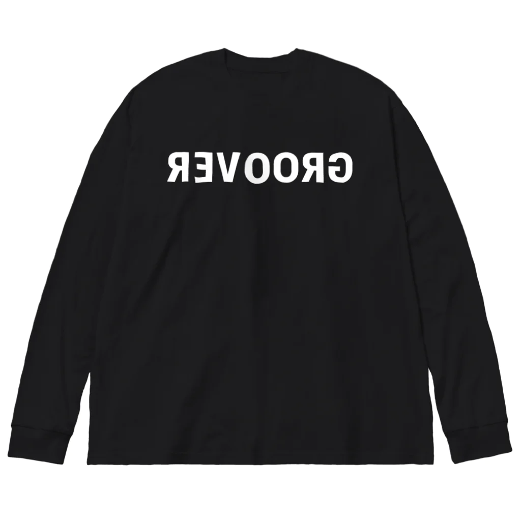 MSK STUDIOのGROOVER Mirror Typo / White Big Long Sleeve T-Shirt