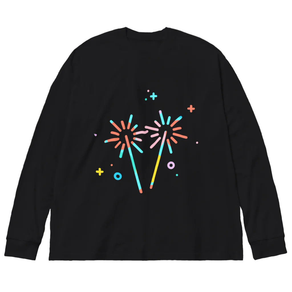 SANKAKU DESIGN STOREの奪われた夏のひととき。 文字なし Big Long Sleeve T-Shirt