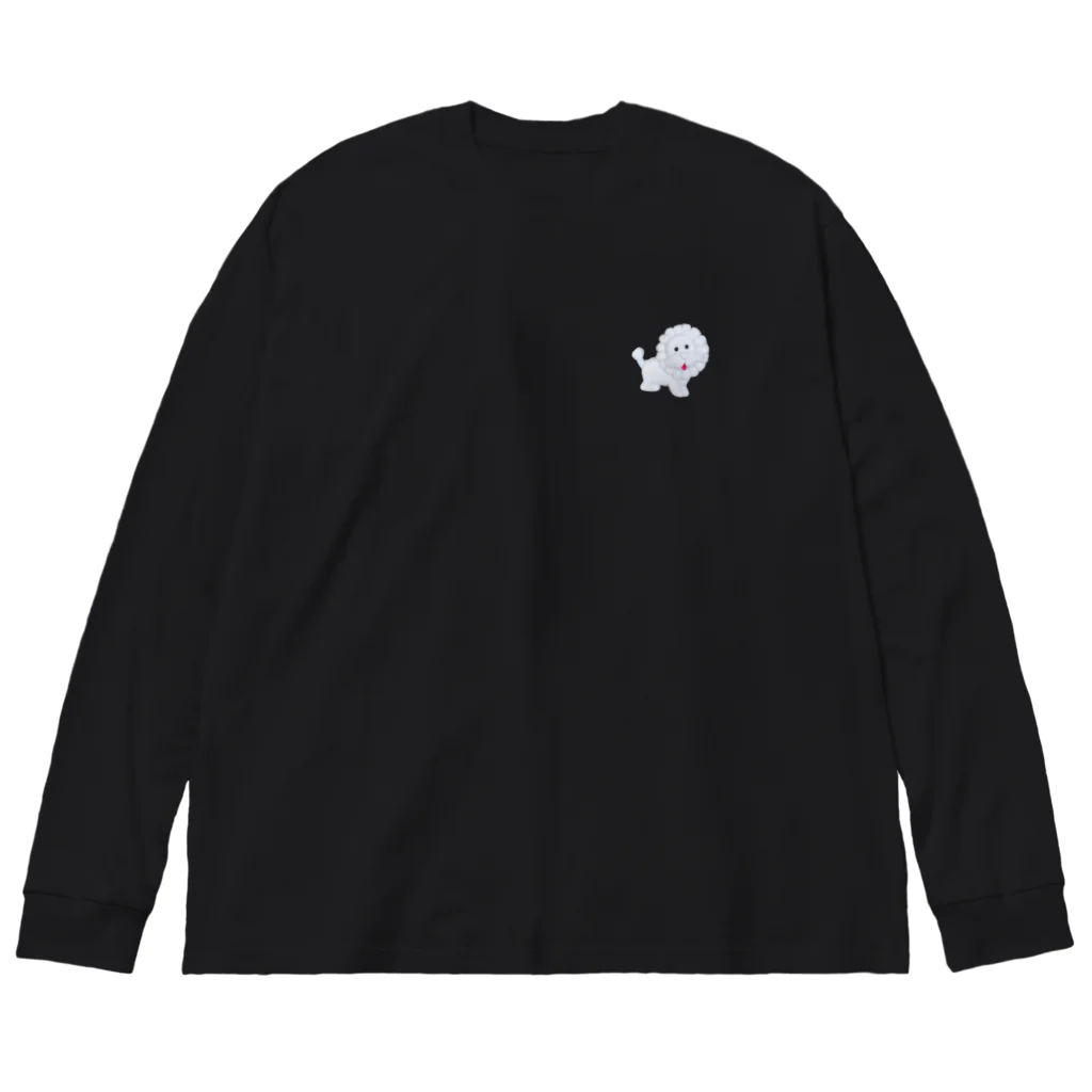 まふゆ村のホワイトライオンくん🦁 Big Long Sleeve T-Shirt