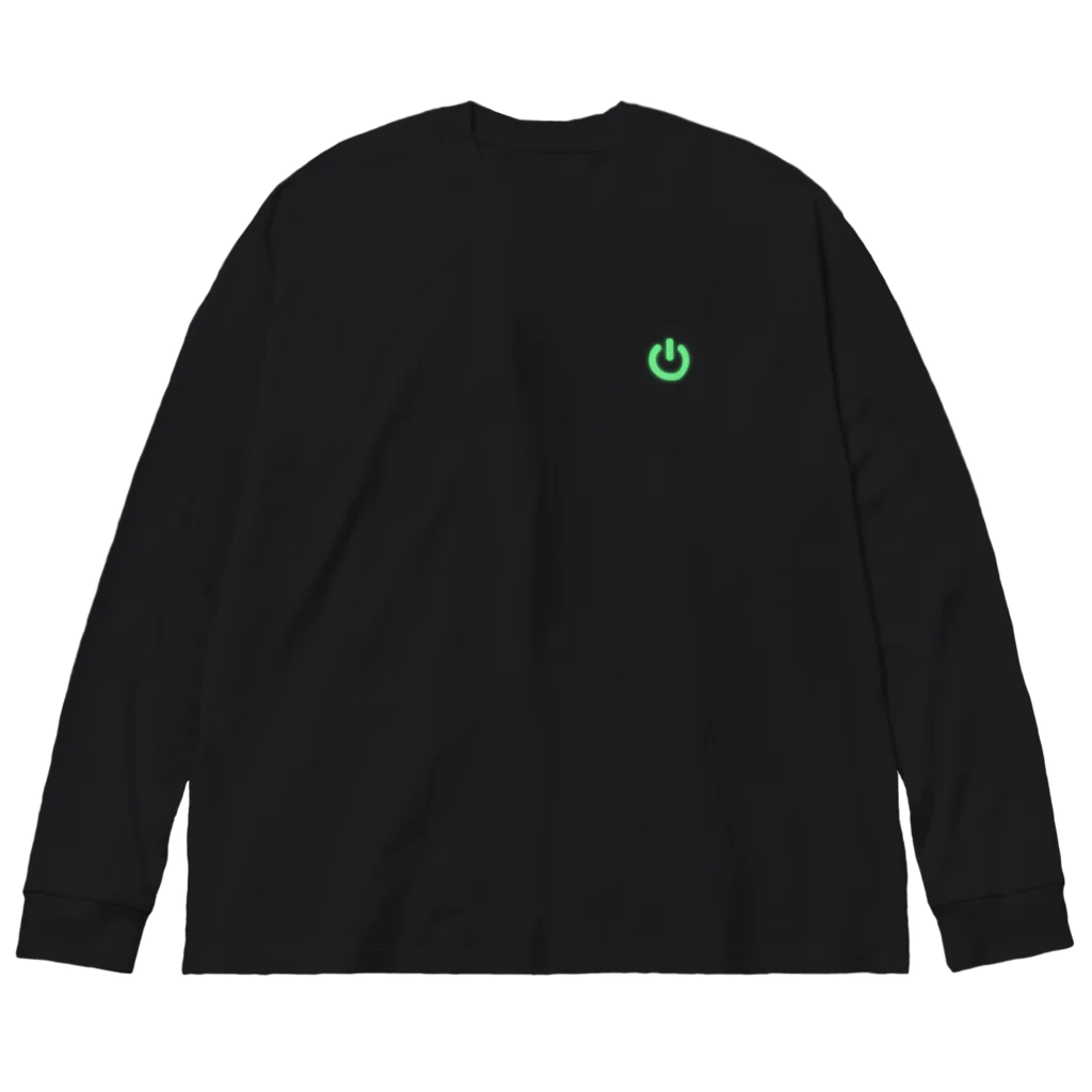 めはなやさいの電源ボタン/ONOFFスイッチ Big Long Sleeve T-Shirt