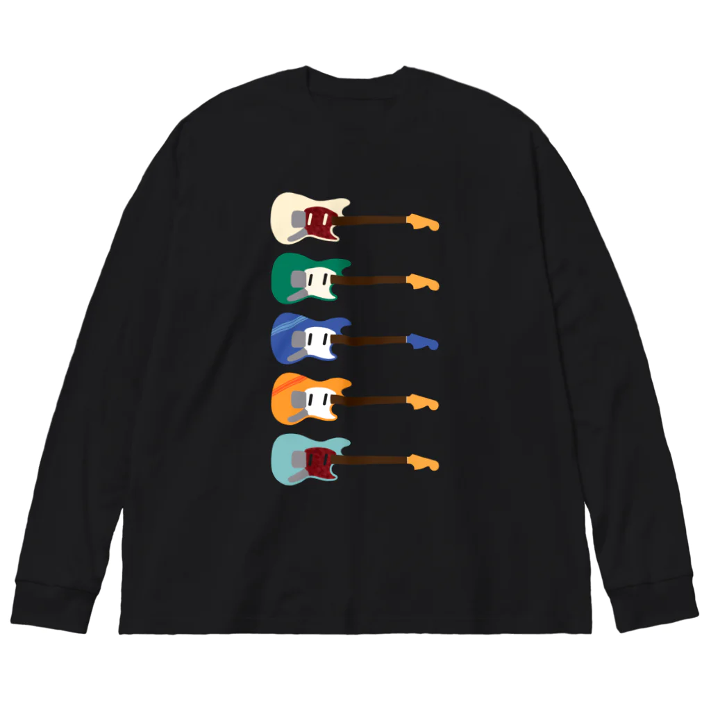 MOCOPOCOのギターがズラリ(色違い) Big Long Sleeve T-Shirt