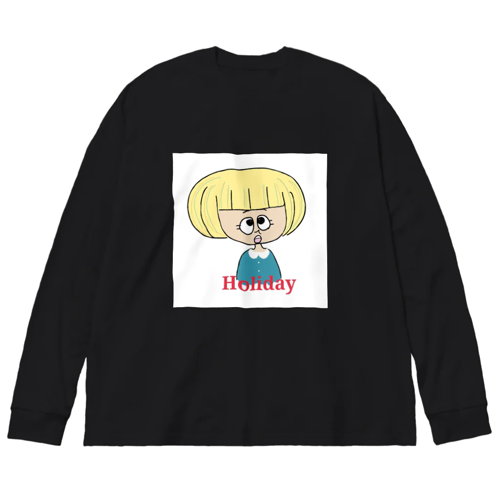 gu-nyanのHoliday ビッグシルエットロングスリーブTシャツ