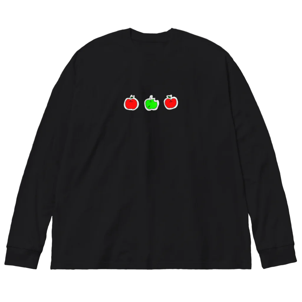 こまいぬのりんごりんごりんご🍏 ビッグシルエットロングスリーブTシャツ