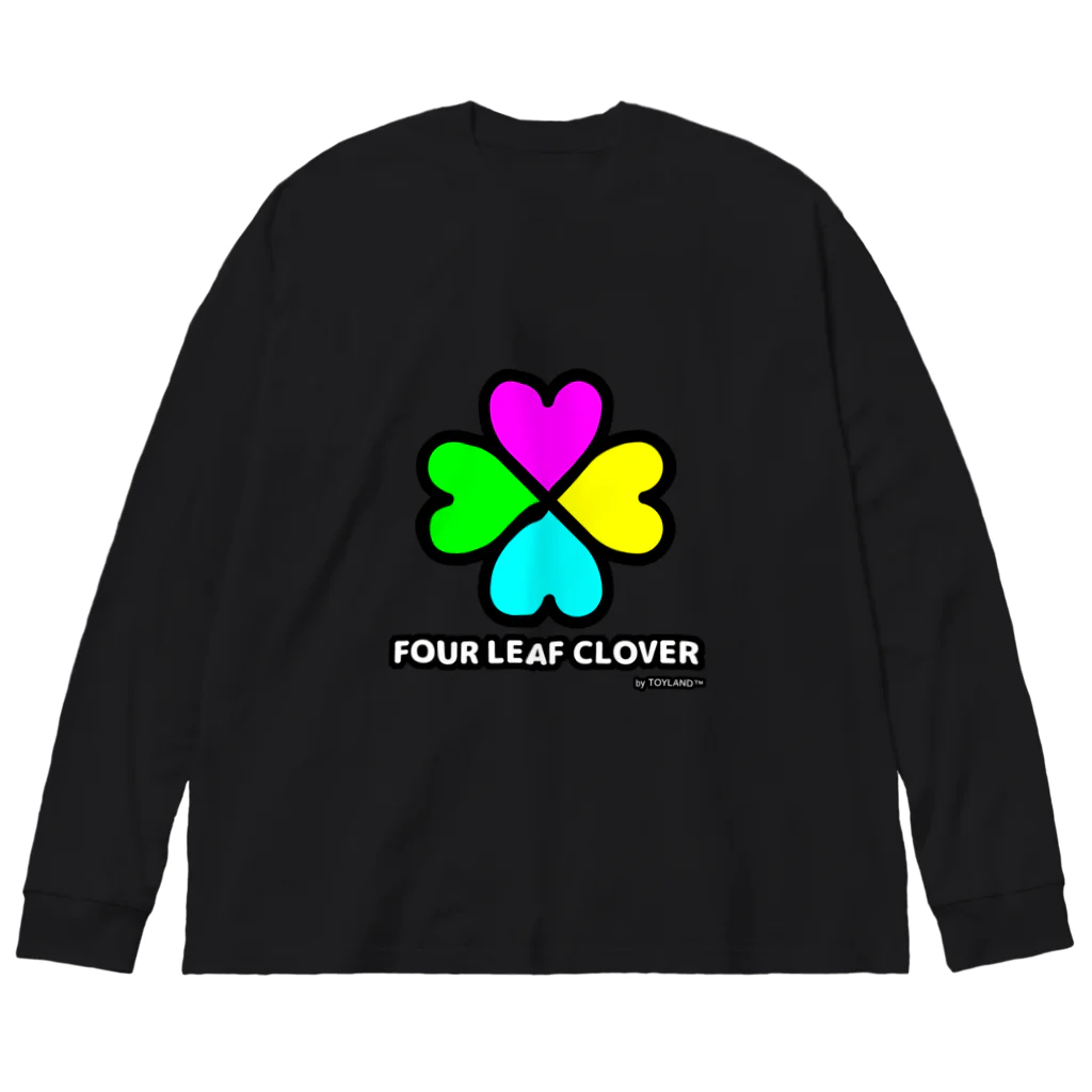 カワイイ オシャレ ポップ な TOYLANDのTOYLAND 四つ葉のクローバー 루즈핏 롱 슬리브 티셔츠
