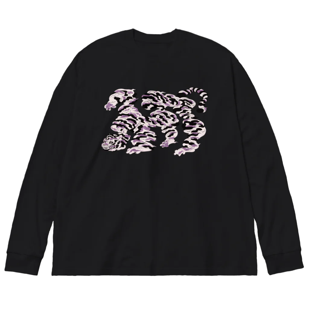 ぱいせんのtiger雲 ビッグシルエットロングスリーブTシャツ