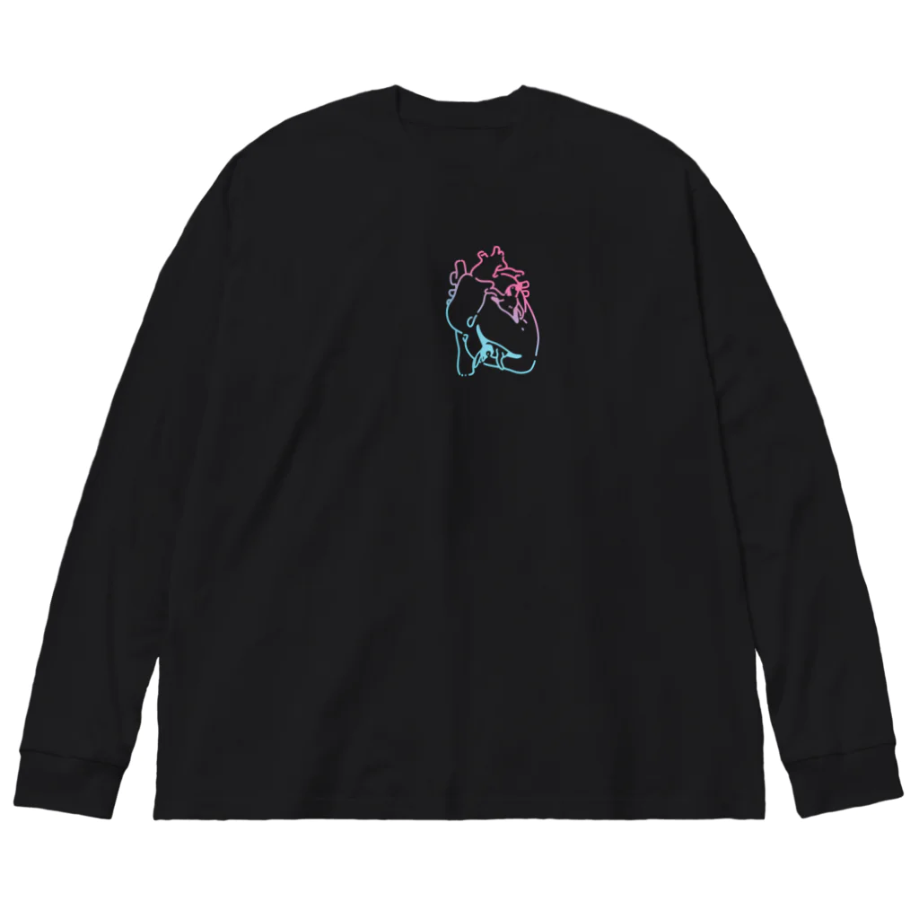 ナイロドノの心臓ペンギン　ポップ Big Long Sleeve T-Shirt