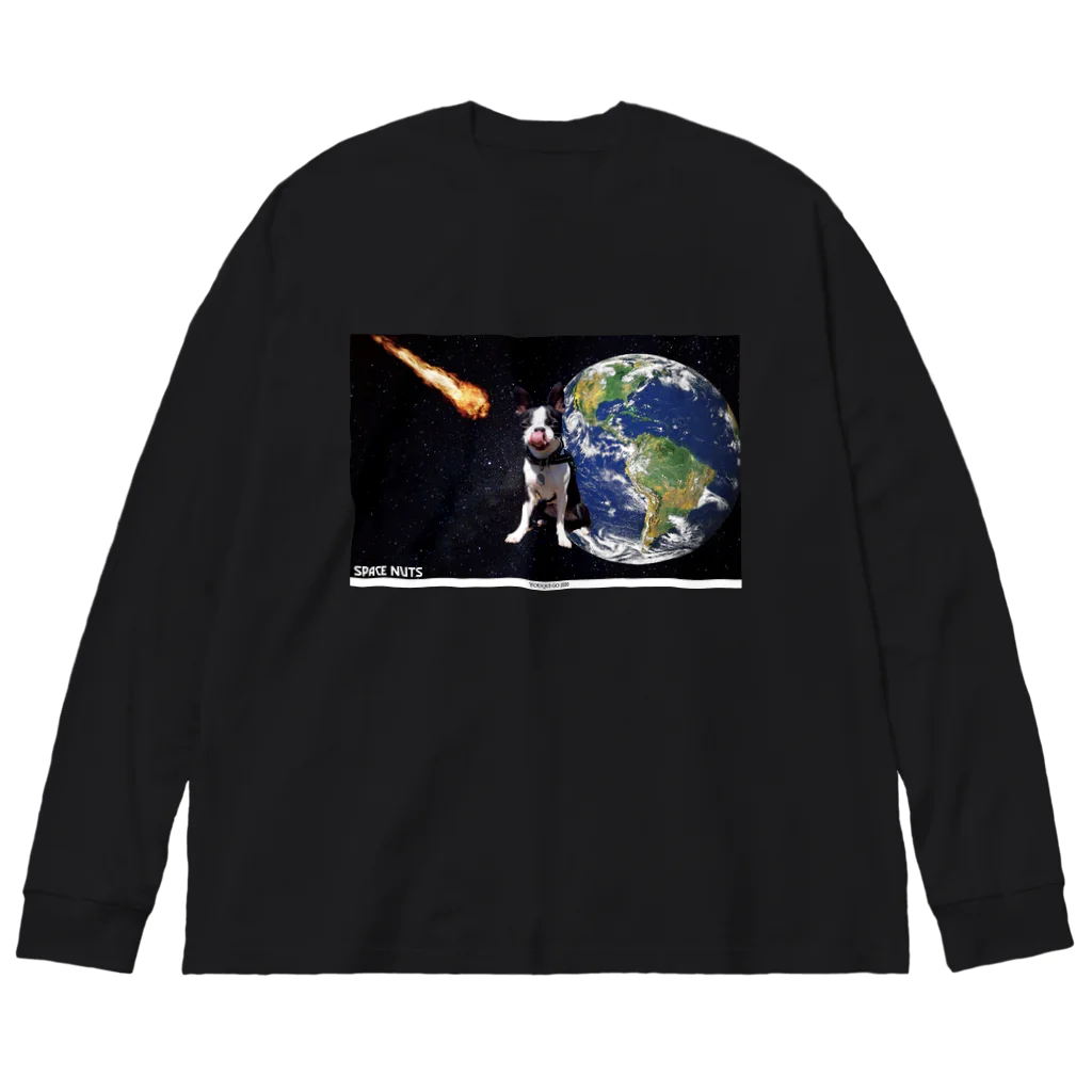結崎 剛のSPACE NUTS（地球の危機） ビッグシルエットロングスリーブTシャツ