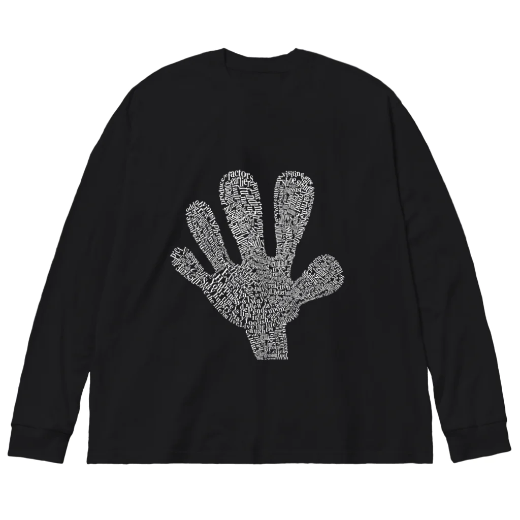 Corg by,のBig Hand Long T Black ビッグシルエットロングスリーブTシャツ