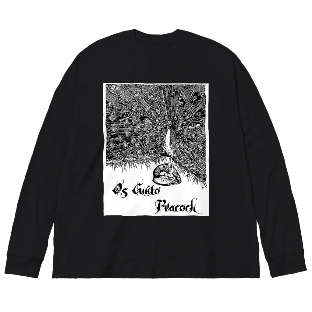 onthestomachのOs Guito Peacock Big Long Sleeve T-Shirt