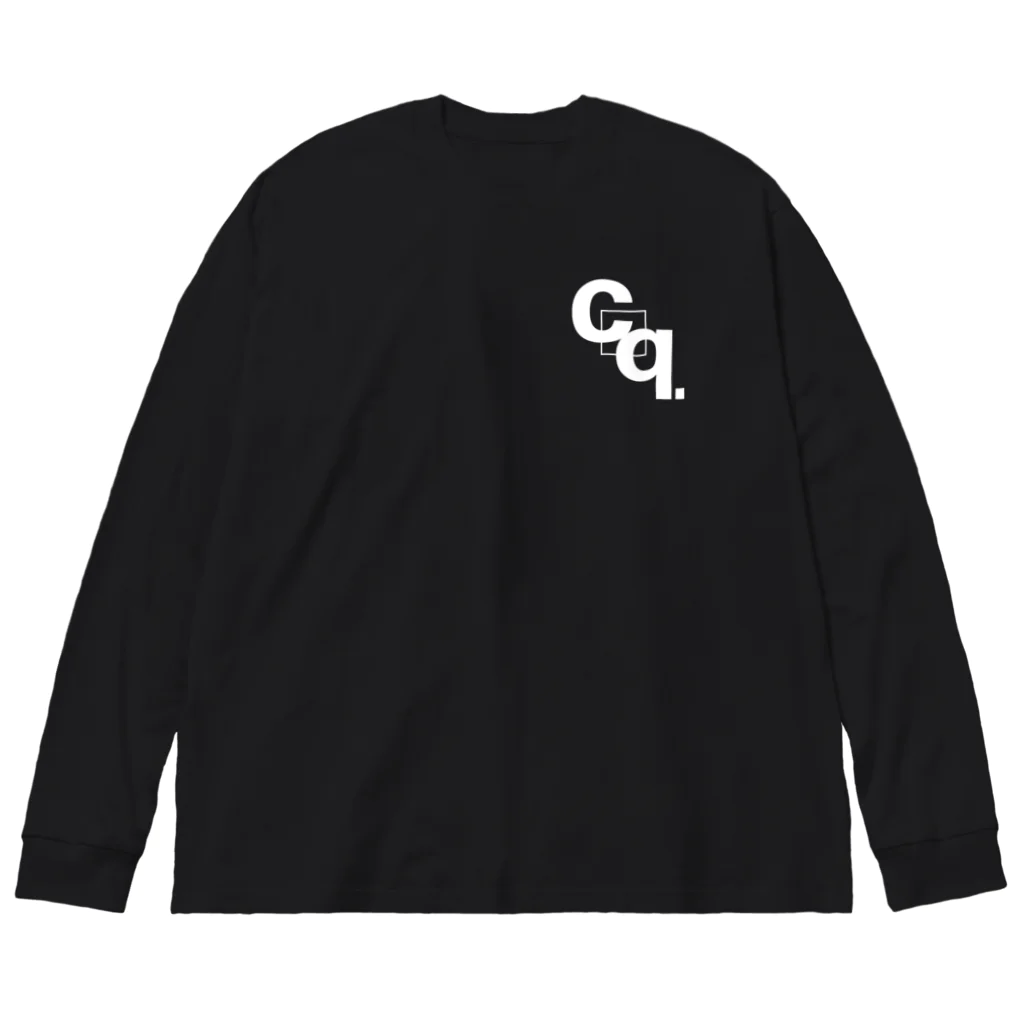 croquis.(クロッキー)のcroquis./ｃｑ．ロゴ(白) Big Long Sleeve T-Shirt