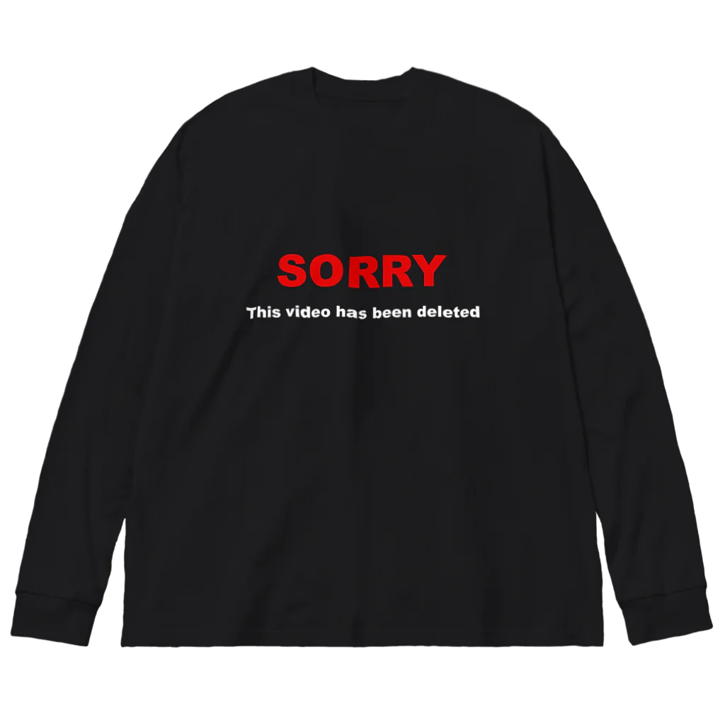 BLICK + BLACK の絶許XV -This video has been deleted- Big Long Sleeve T-Shirt