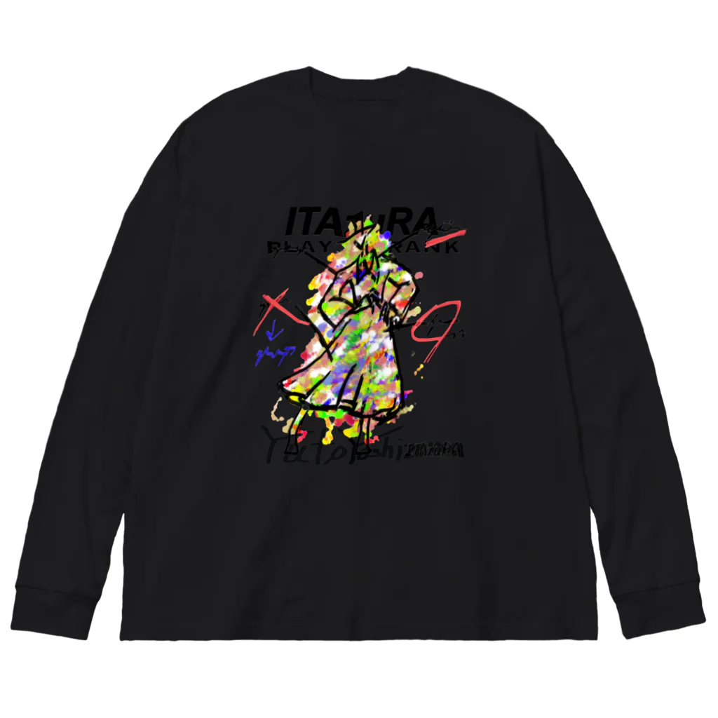 toyuuのDesign Sketch Graphic Big Long Sleeve T-Shirt