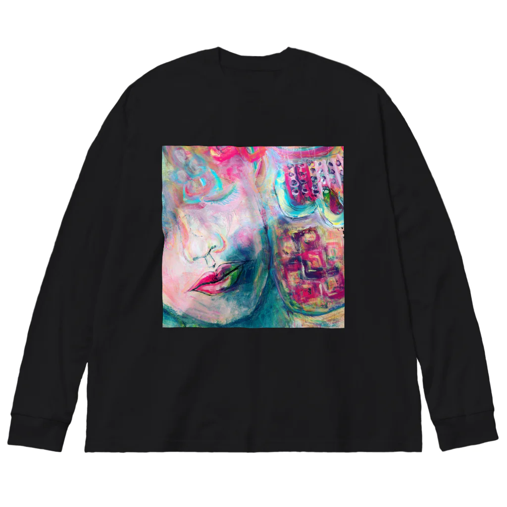 Flowing Art のSilence Big Long Sleeve T-Shirt