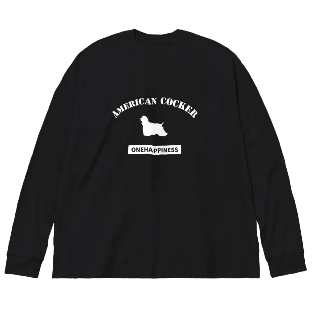 onehappinessのアメリカンコッカースパニエル Big Long Sleeve T-Shirt