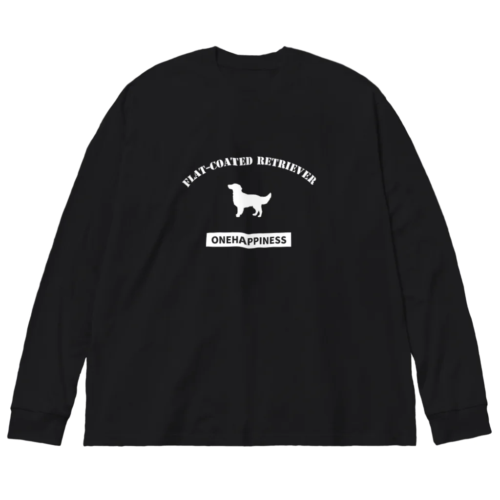 onehappinessのフラットコーテッドレトリバー ビッグシルエットロングスリーブTシャツ