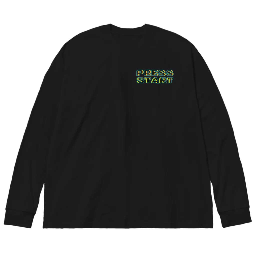 nidan-illustrationの“PRESS START” 1-#2 Big Long Sleeve T-Shirt