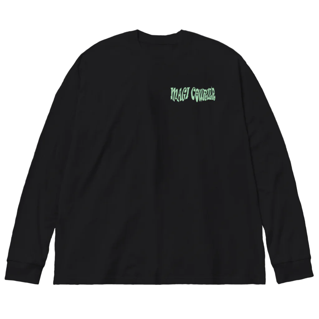 nidan-illustrationの“MAGI COURIER” green #2 ビッグシルエットロングスリーブTシャツ