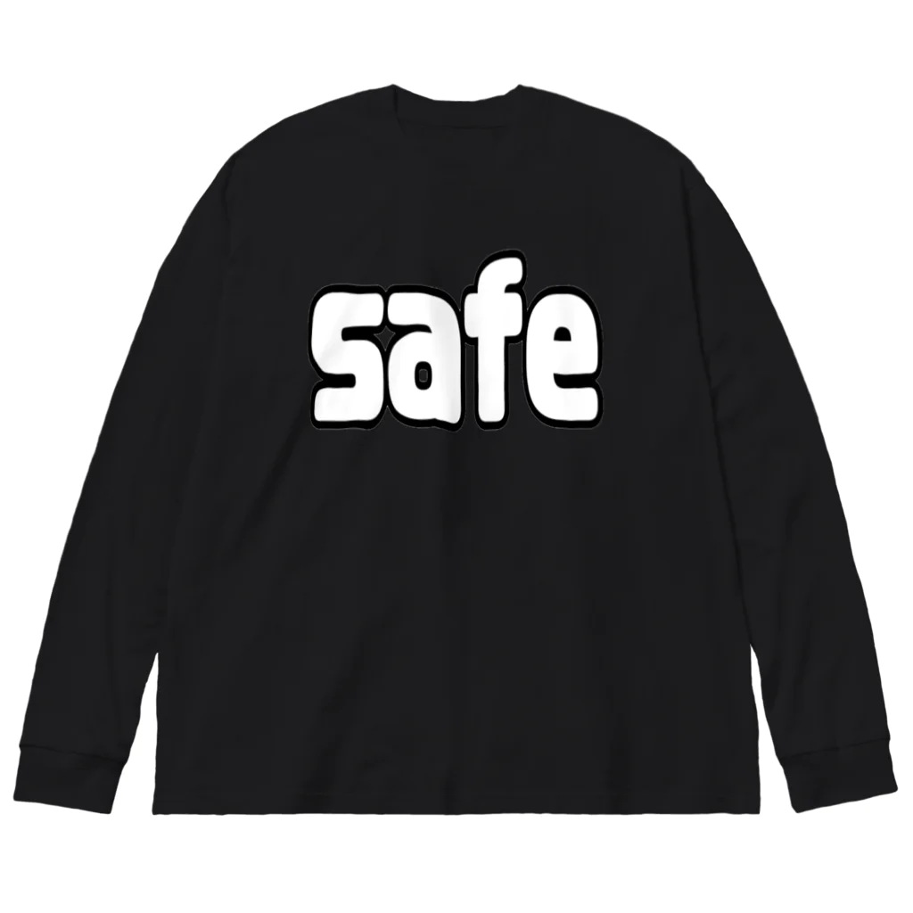 inko andのsafe／out ビッグシルエットロングスリーブTシャツ