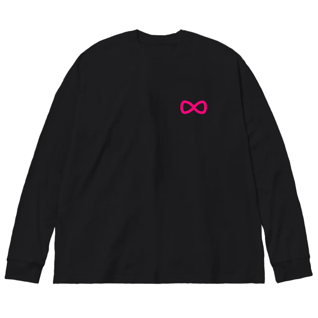 薄旅さなぎのコルセットリボンショッキングピンク Big Long Sleeve T-Shirt