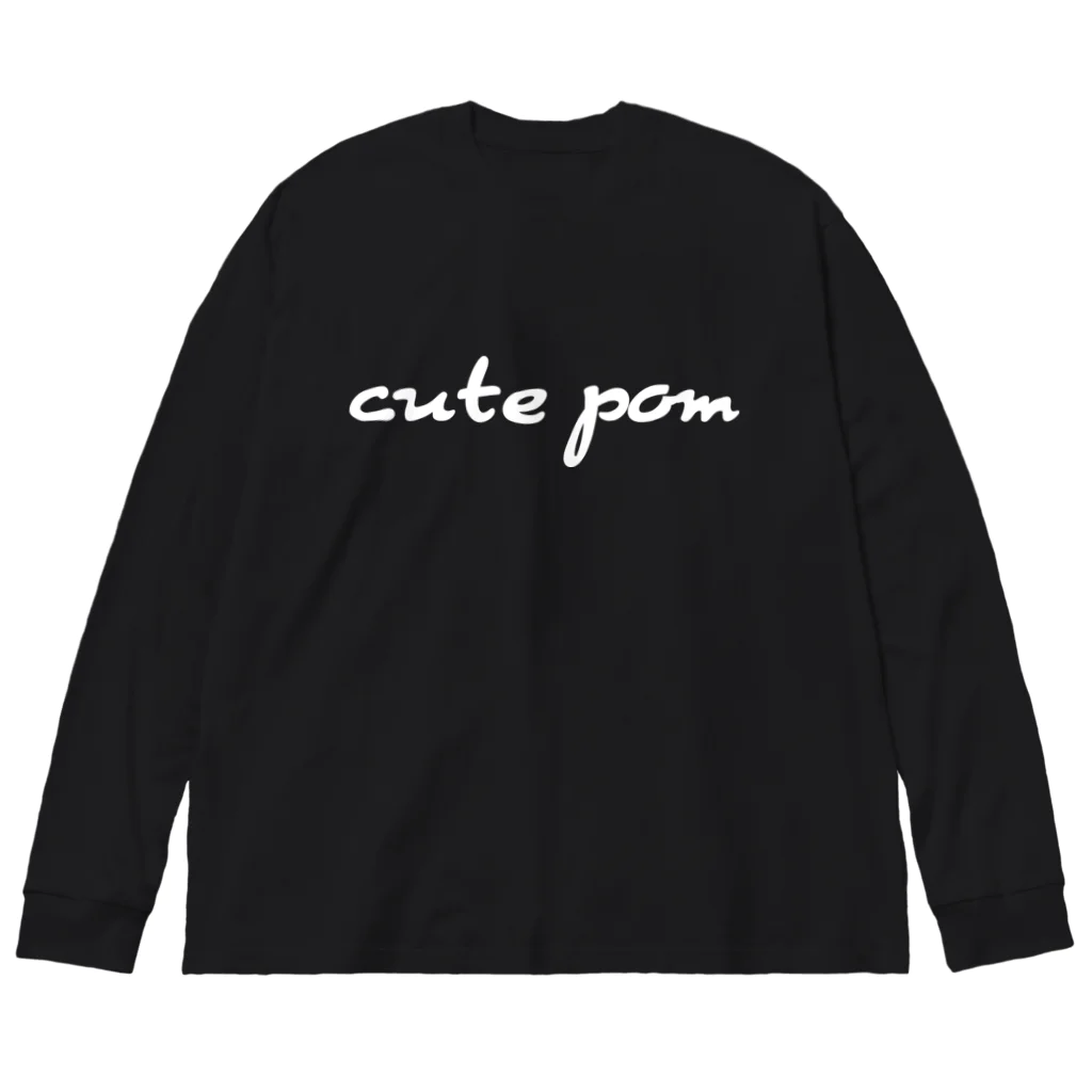 lalalifeの濃色cutepom ビッグシルエットロングスリーブTシャツ