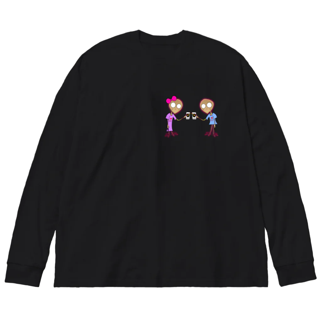 野村商店のビール好きな宇宙人 Big Long Sleeve T-Shirt