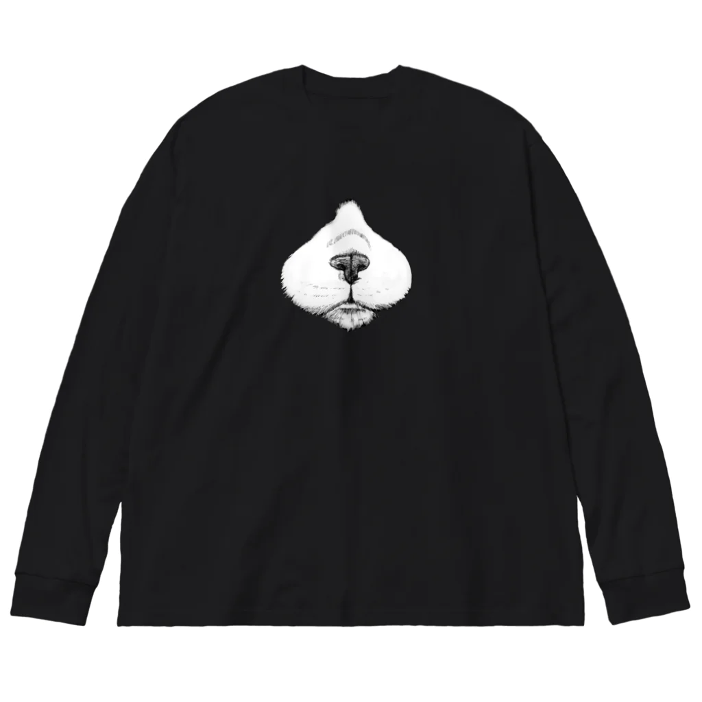 segasworksのニンニク（ハチワレ猫の鼻まわり） Big Long Sleeve T-Shirt