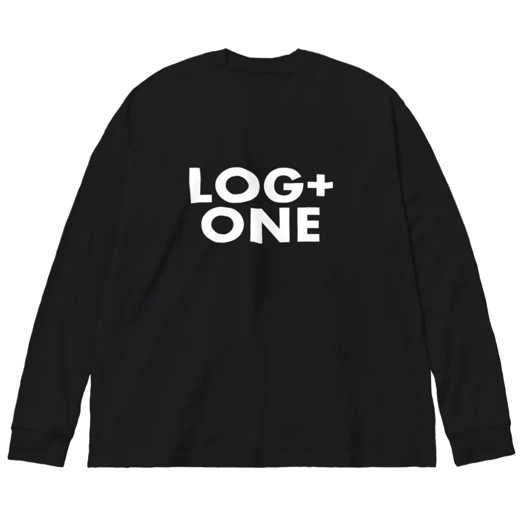 ログプラスワンのログプラスワングッズ白文字 Big Long Sleeve T-Shirt