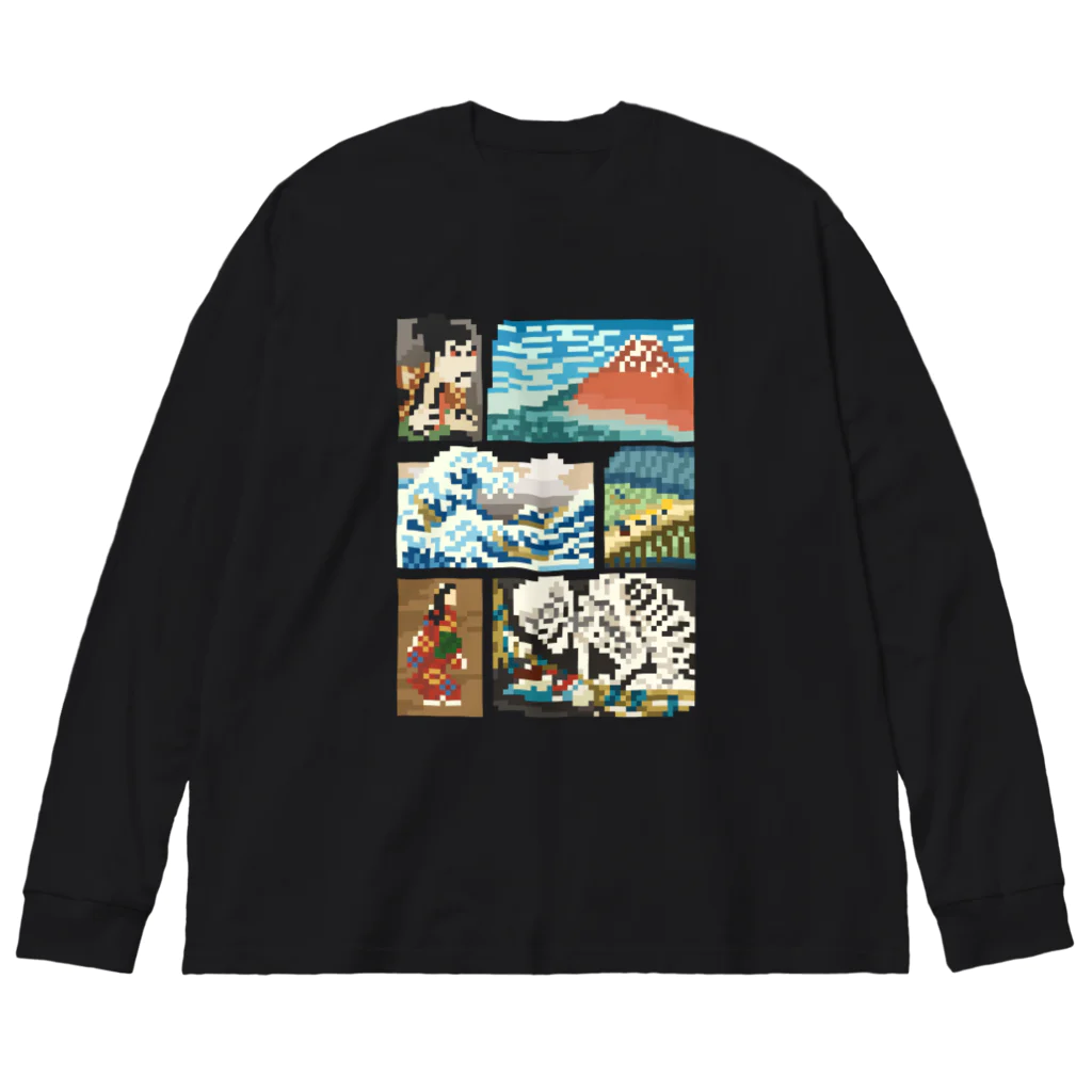 すとろべりーガムFactoryのドット浮世絵 ビッグシルエットロングスリーブTシャツ