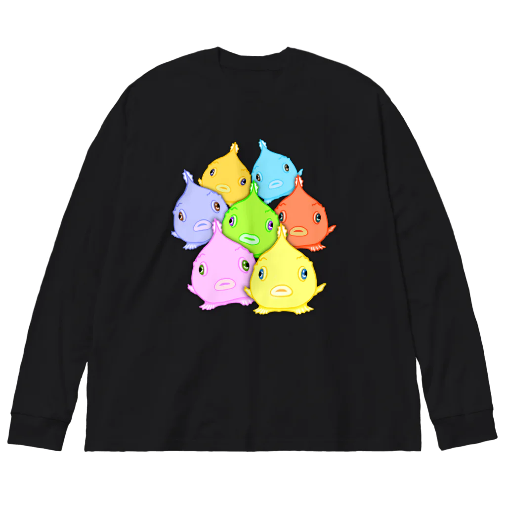 LalaHangeulの団子状態のダンゴウオたち Big Long Sleeve T-Shirt