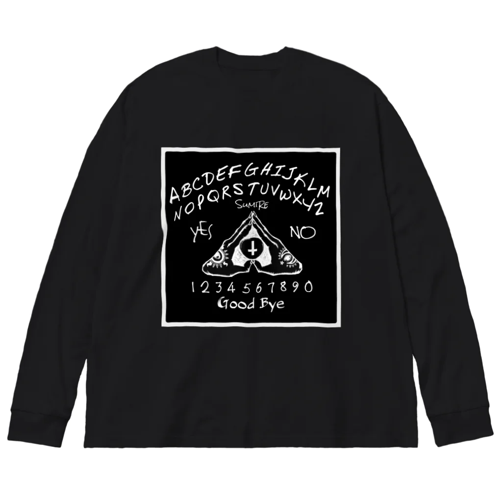 SumiReのウィジャボード　Ouija　黒 ビッグシルエットロングスリーブTシャツ