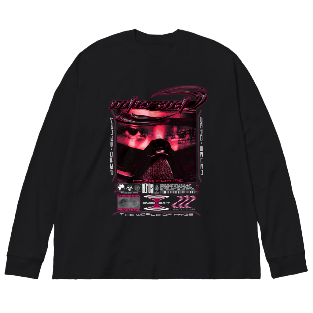 HYBS FOR MEのサイバー警察 Big Long Sleeve T-Shirt