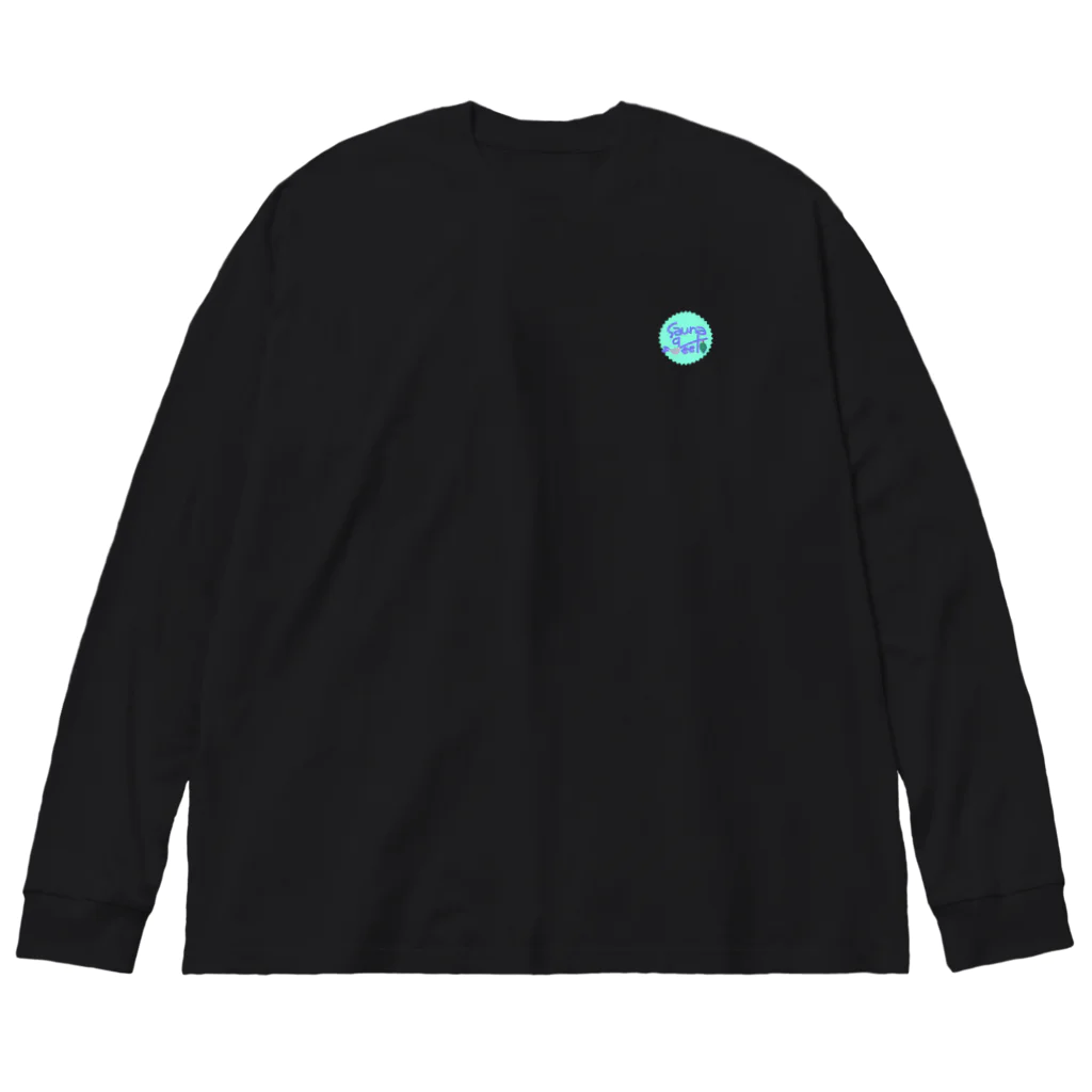 saunageek_officialの【sauna geek】焼け石みず 背面プリント【black】 Big Long Sleeve T-Shirt