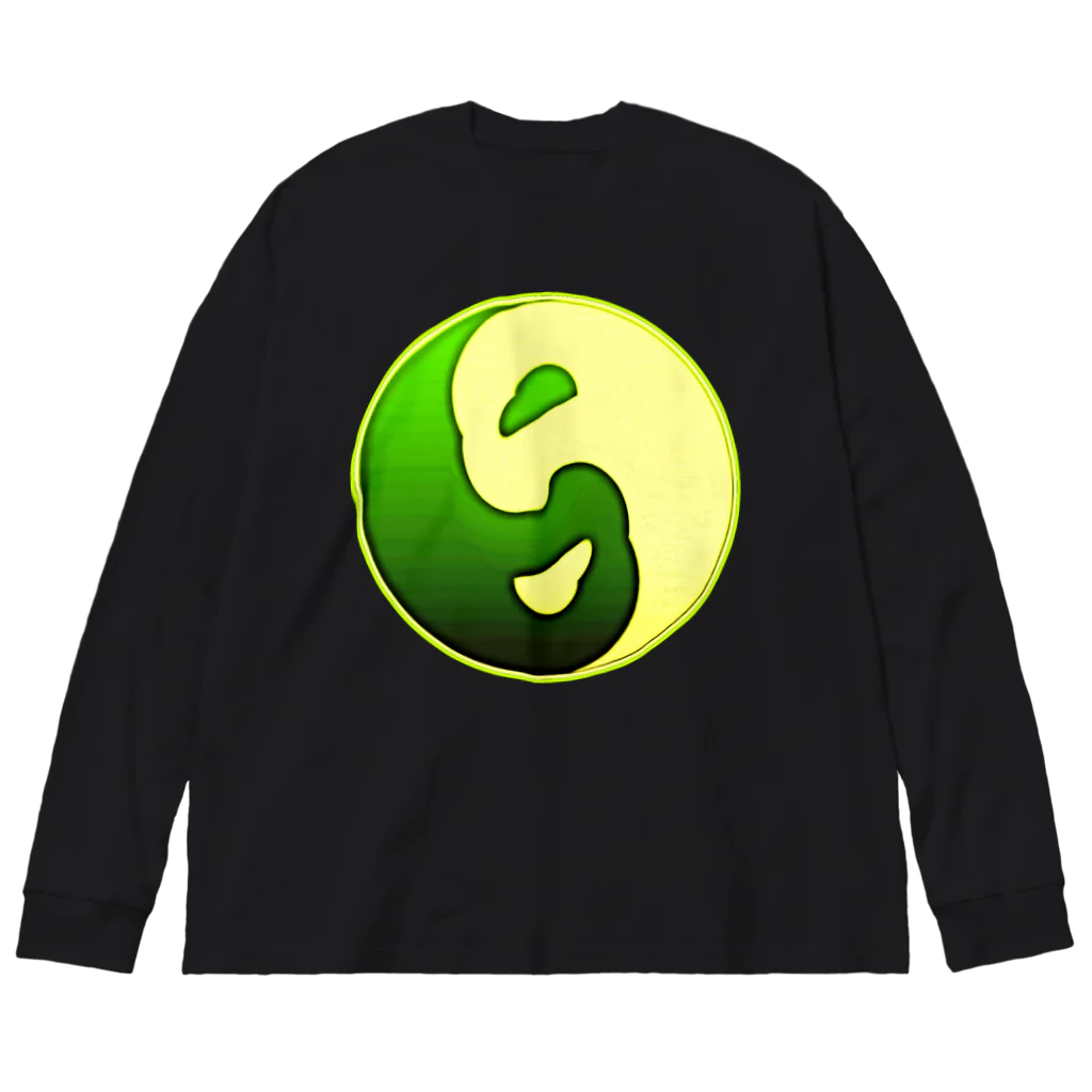 紫園+sion+(麗舞+reybu+)の【陰陽和合🌕月夜ニ💚】 Big Long Sleeve T-Shirt