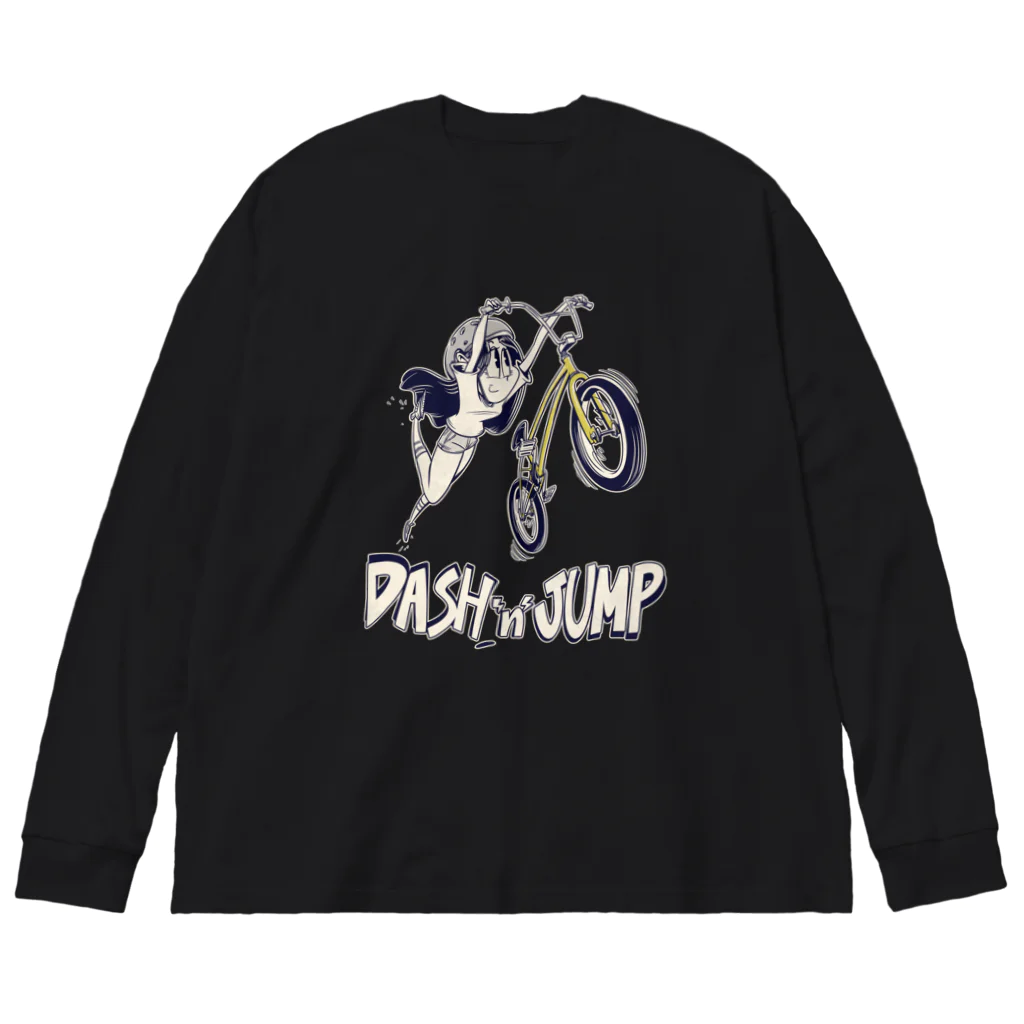 nidan-illustrationの"DASH 'n' JUMP" Big Long Sleeve T-Shirt